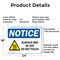 Signmission Hot Surface Sign, 18 in H x 24 in W, Aluminum, Surface May Be Hot Do Not Touch OS-2PACK-NS-A-1824-L-18509 - alternate 2